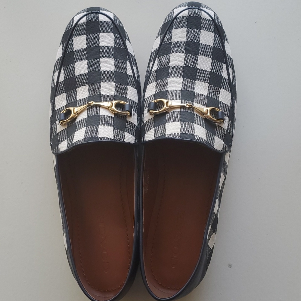 Haley Ginghm Loafer - Style No : FG3468 232368 -Color - Navy/Chalk/Bge -Size 11B